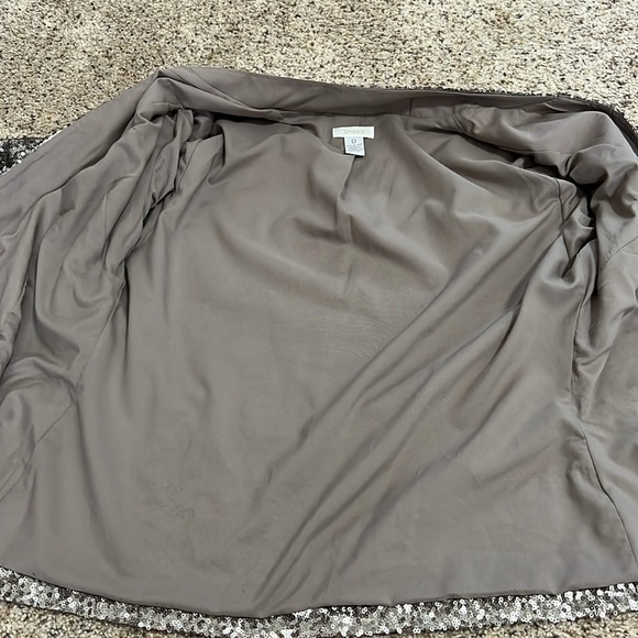 Chicos Sequin -champagne color Blazer size 0 - Picture 4 of 7